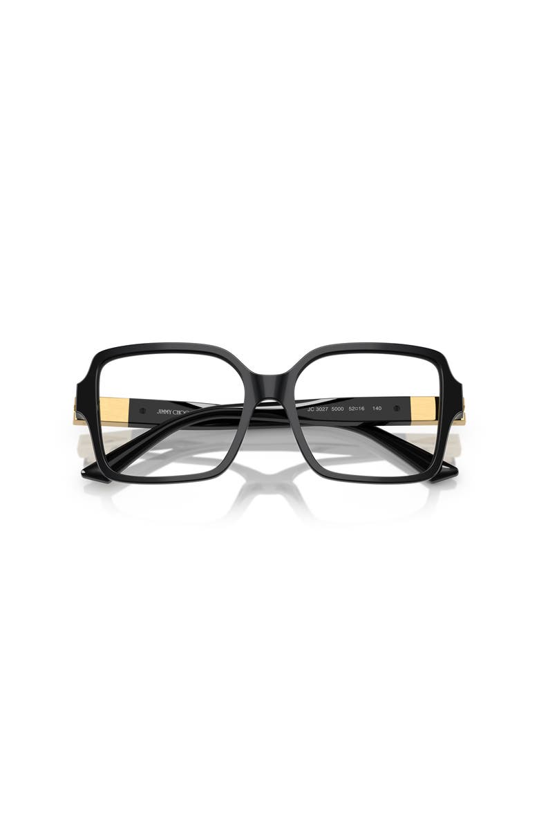 Jimmy Choo 54mm Square optical glasses, Alternate, color, Black