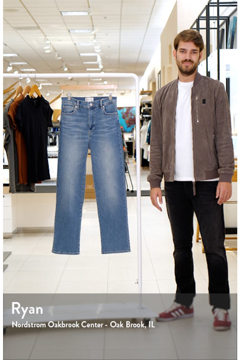 Le Sleek High Waist Ankle Straight Leg Jeans video