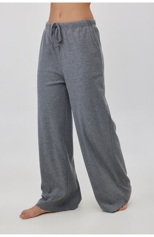 Gottex Beach Life Sandy Days Loungewear Wide Leg Bottoms In Gray