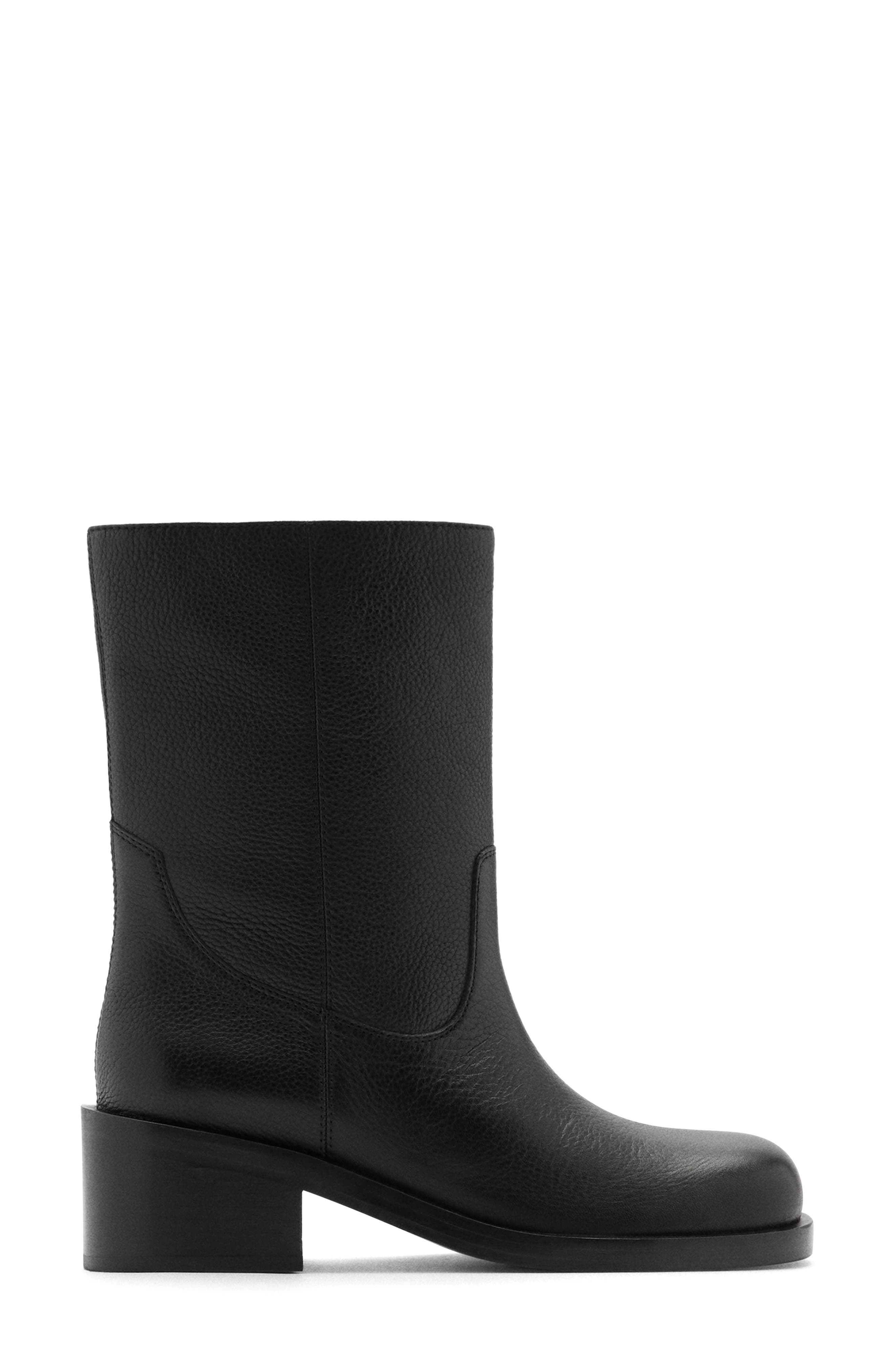 MANGO Square Toe Boot, Alternate, color, 