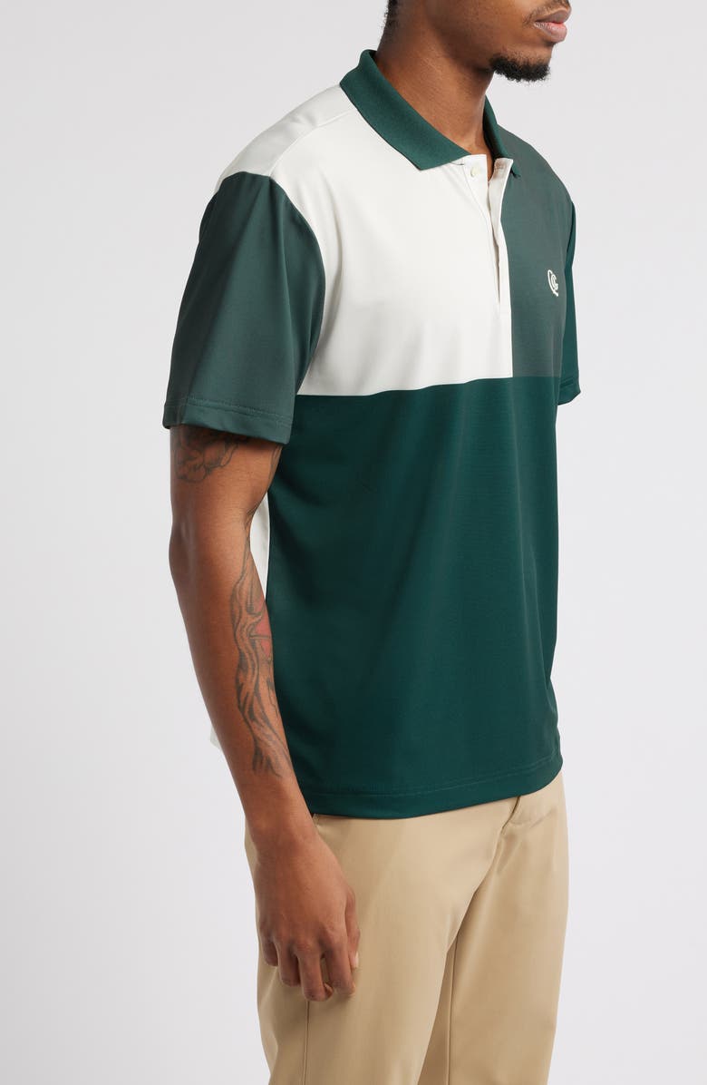 Quiet Golf Monogram Colorblock Golf Polo, Alternate, color, 