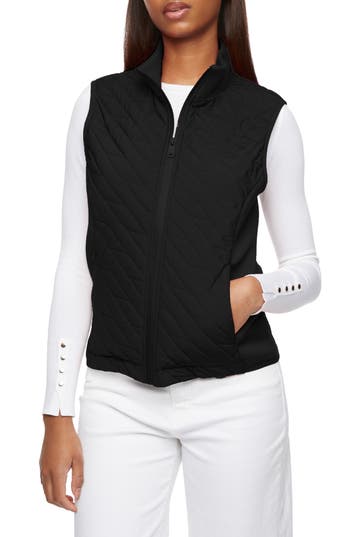 Bernardo Mixed Media Quilted Jacket