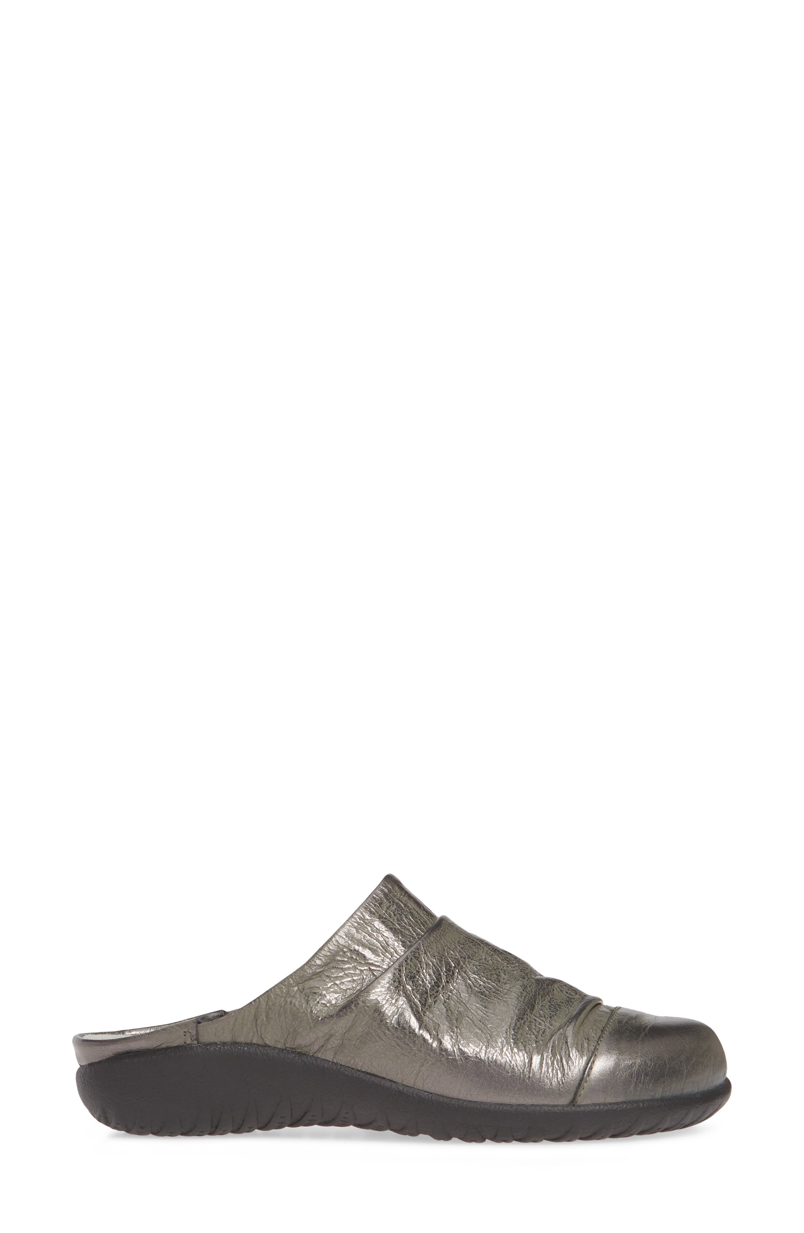 Paretao Mule, Alternate, color, CRINKLE STEEL LEATHER