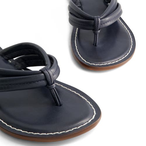 Bernardo Footwear Miami Thong Sandal In Navy