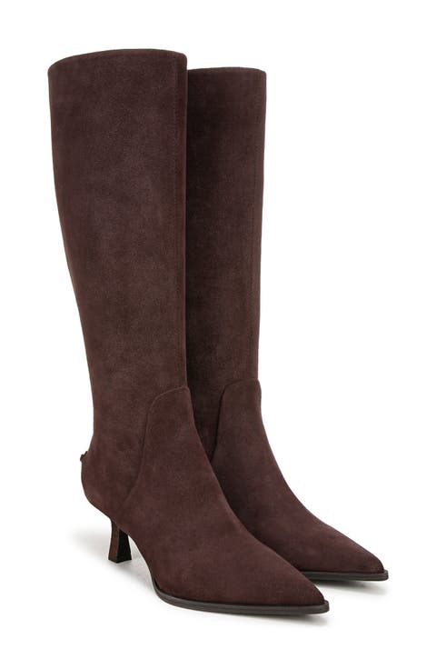 Yulia Pointy Toe Knee High Boot (Women)