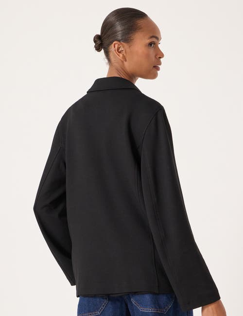 Hush Relaxed Ponte Blazer In Black