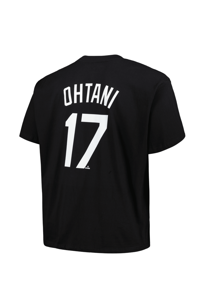Men's Profile Shohei Ohtani Black Los Angeles Dodgers Big & Tall Name & Number T-Shirt, Alternate, color, Black