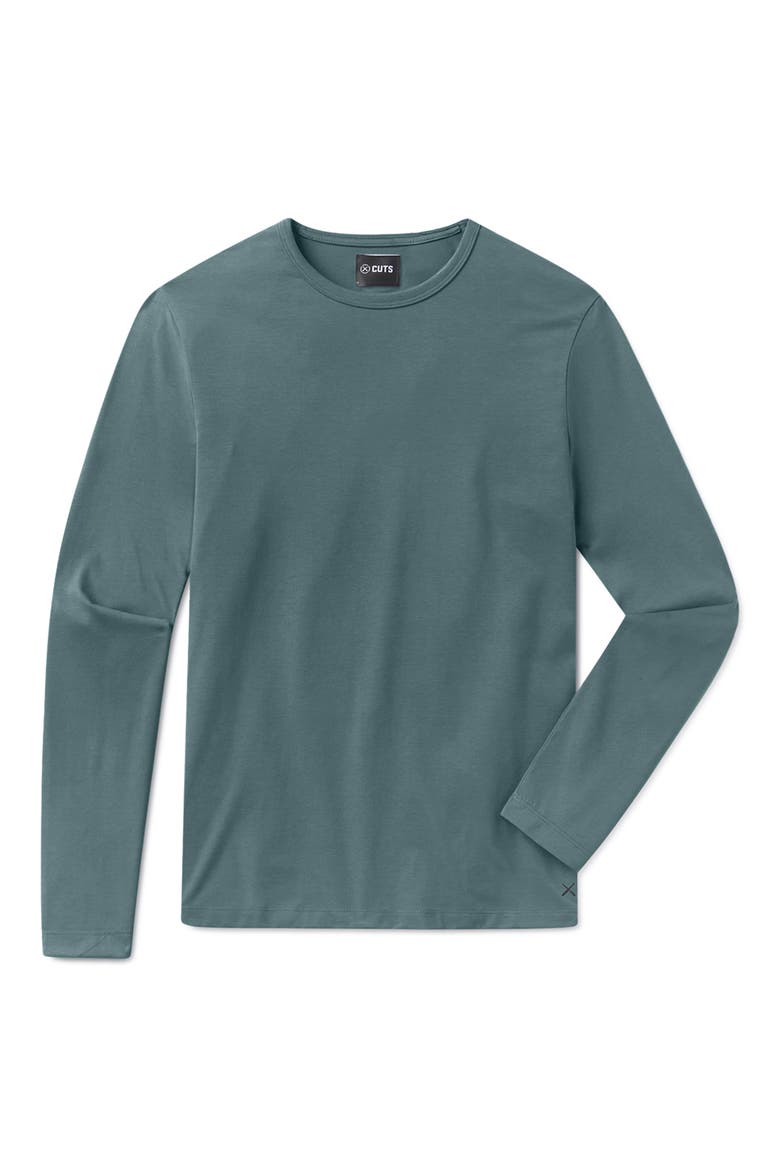 AO Long Sleeve Forever T-Shirt, Alternate, color, NORTH ATLANTIC