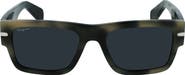 FERRAGAMO Classic Logo 54mm Rectangular Sunglasses