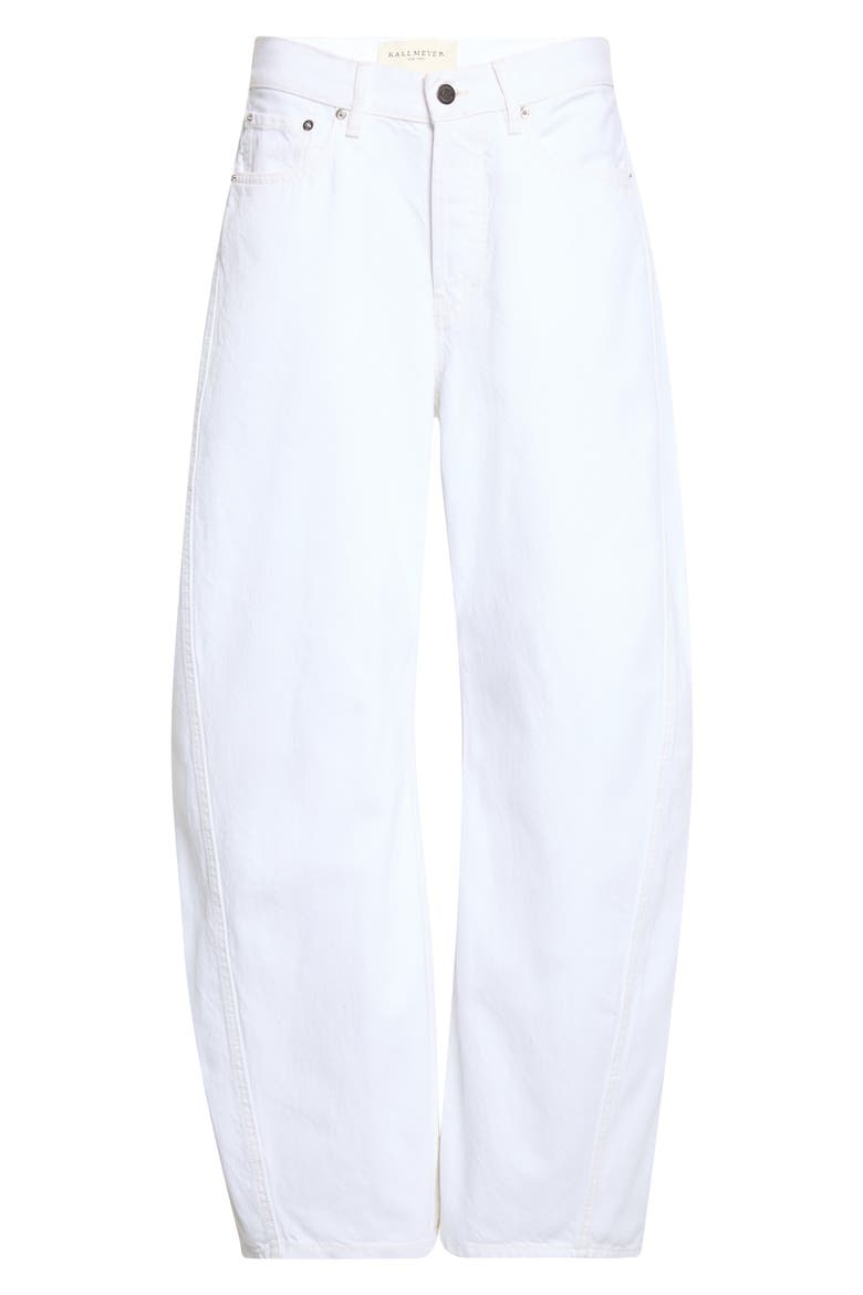 Callum Barrel Leg Jeans, Main, color, TALC