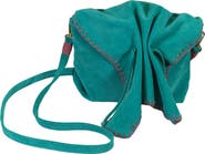 Carlos Falchi Butterfly Suede Leather Bag