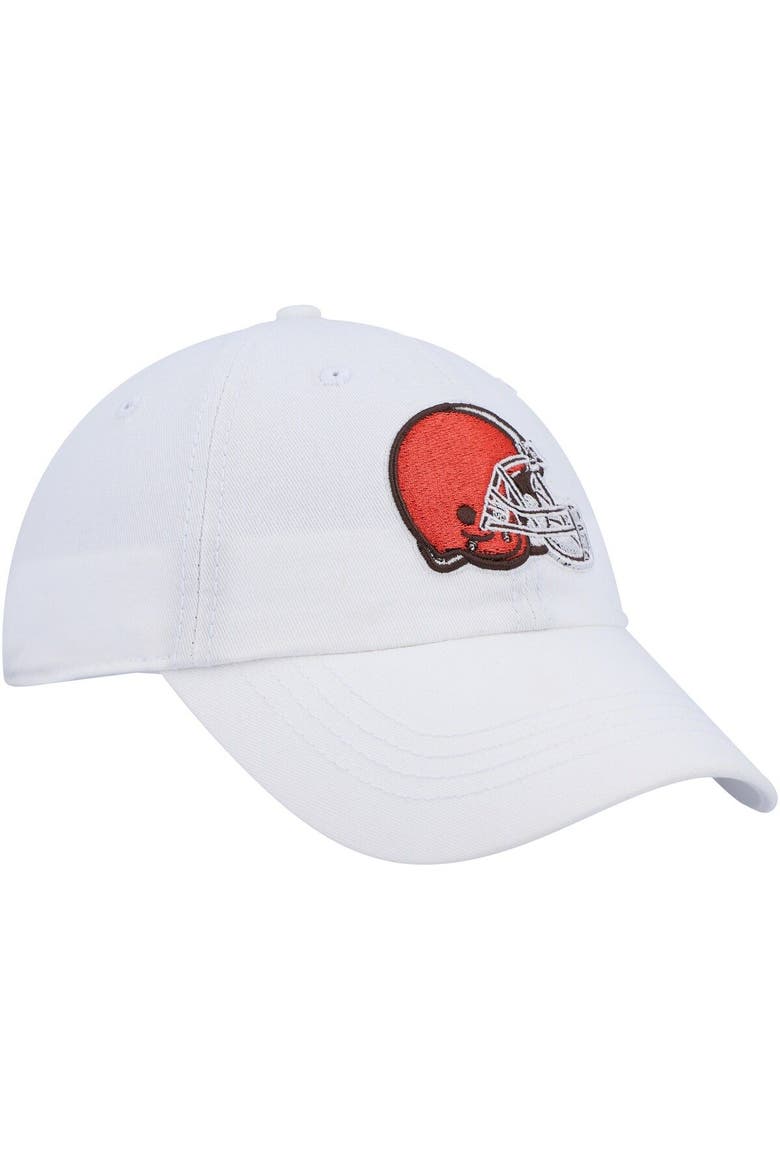 Women's '47 White Cleveland Browns Miata Logo Clean Up Adjustable Hat, Alternate, color, White