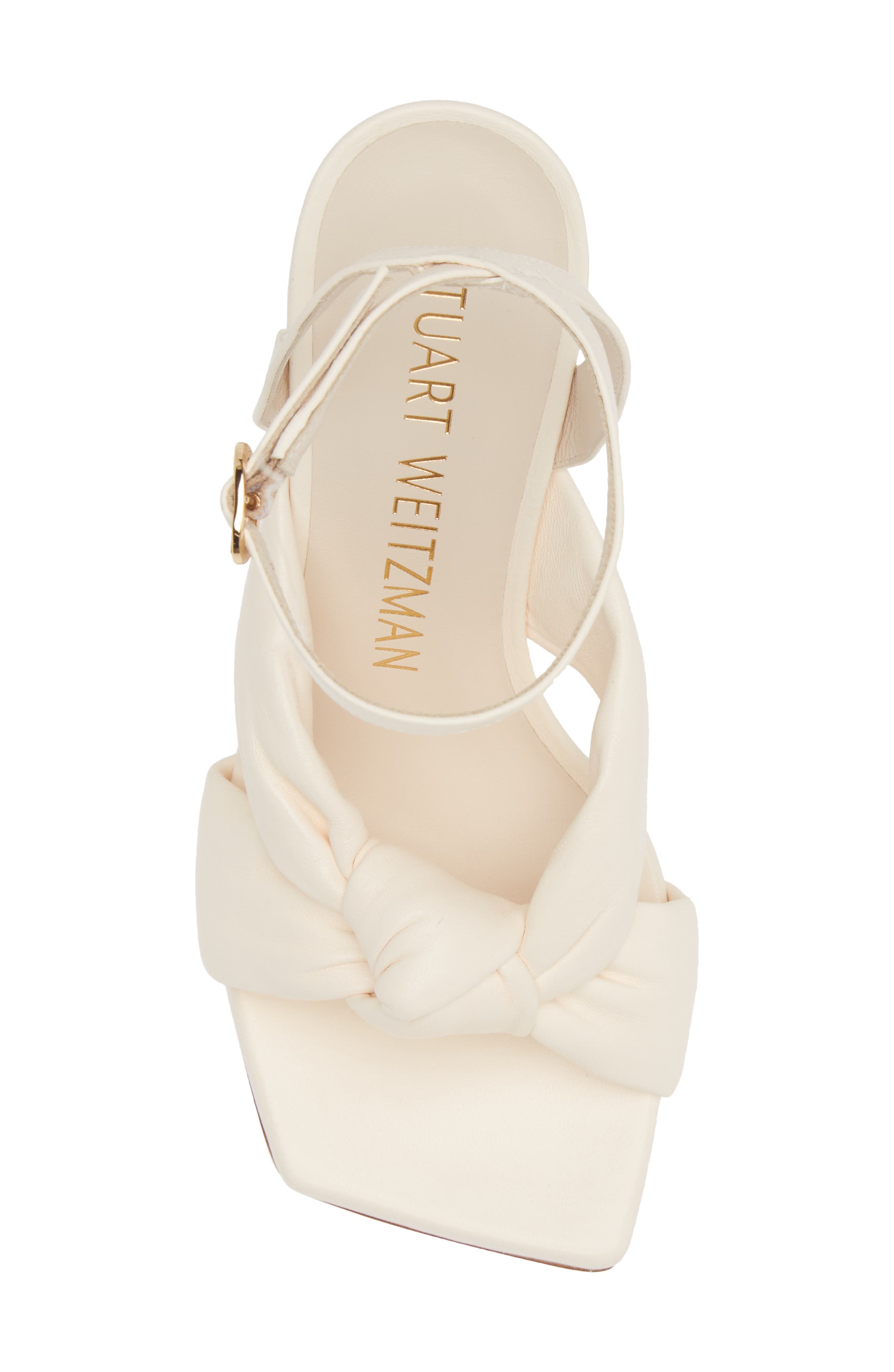Stuart Weitzman Playa Ankle Strap 100 Knot Sandal, Alternate, color, Seashell