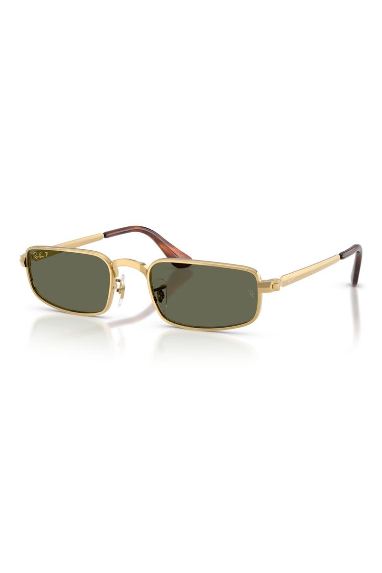 54mm x A$AP Rocky Polarized Rectangular Sunglasses, Alternate, color, ARISTA / POLAR GREEN