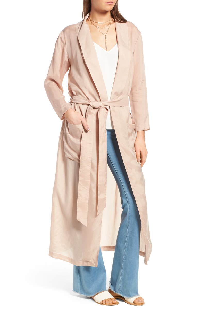 Trouvé Belted Duster Jacket, Alternate, color,