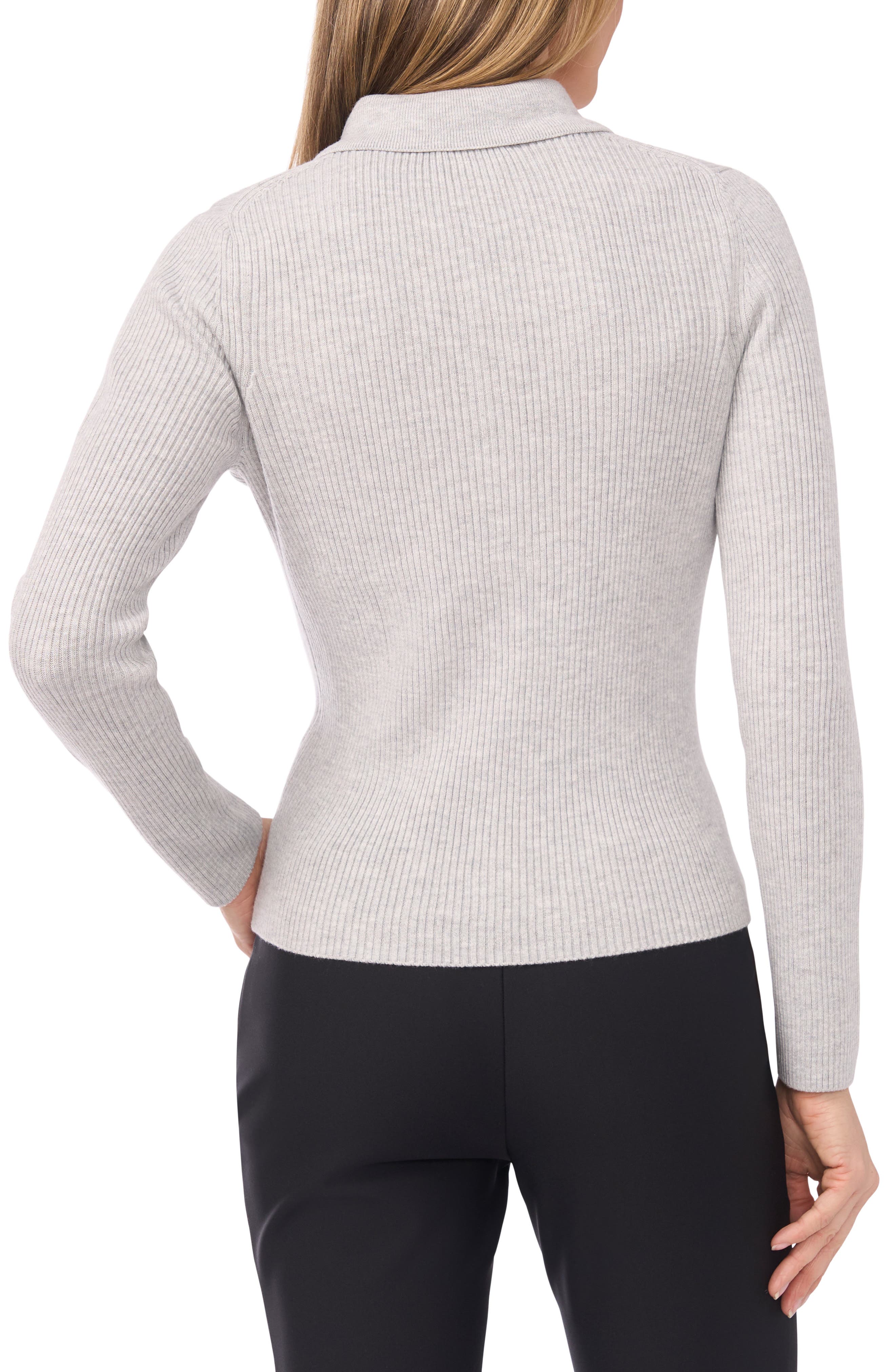 Jalia Rib Polo Sweater - image 2