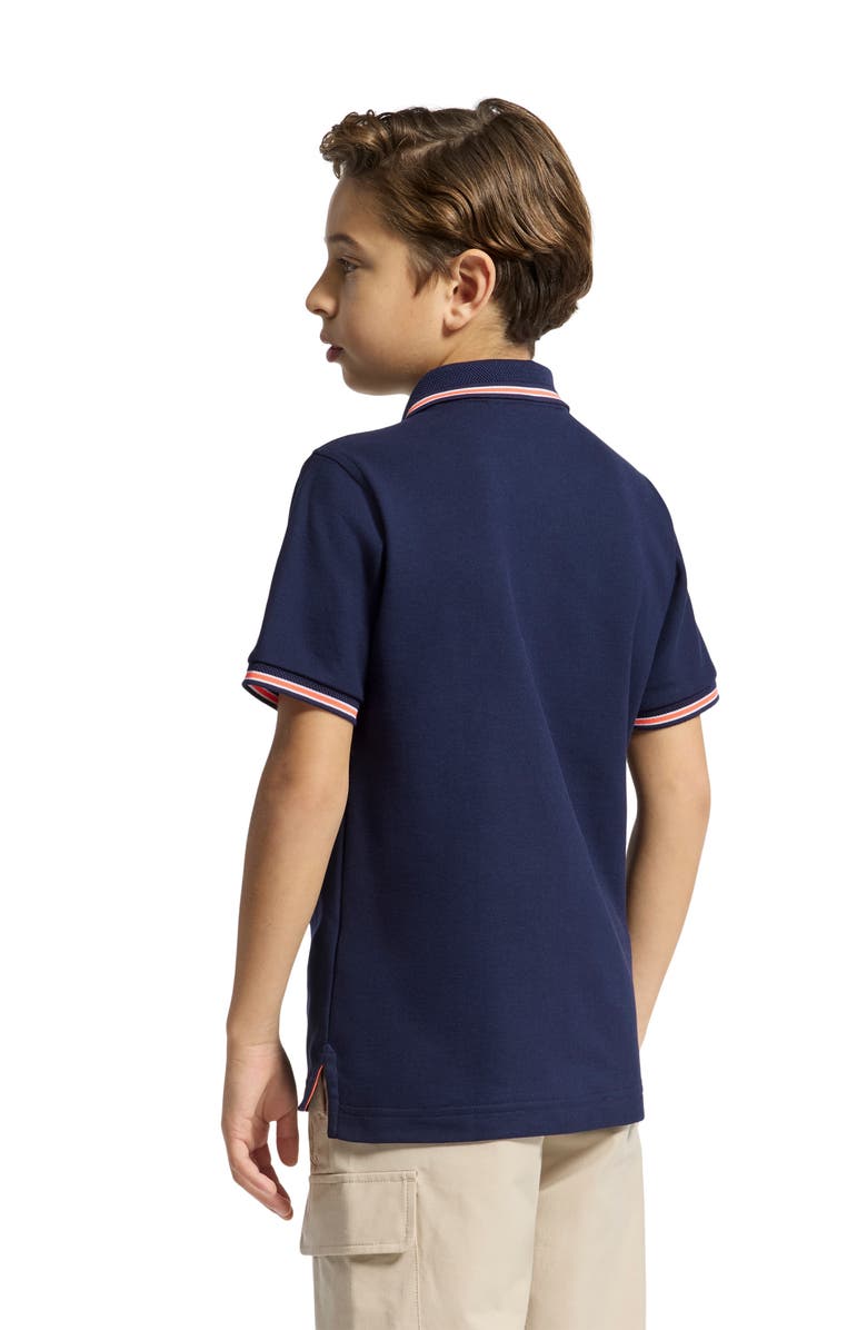 Psycho Bunny Kids' Stirling Pique Cotton Polo, Alternate, color, Evening Blue