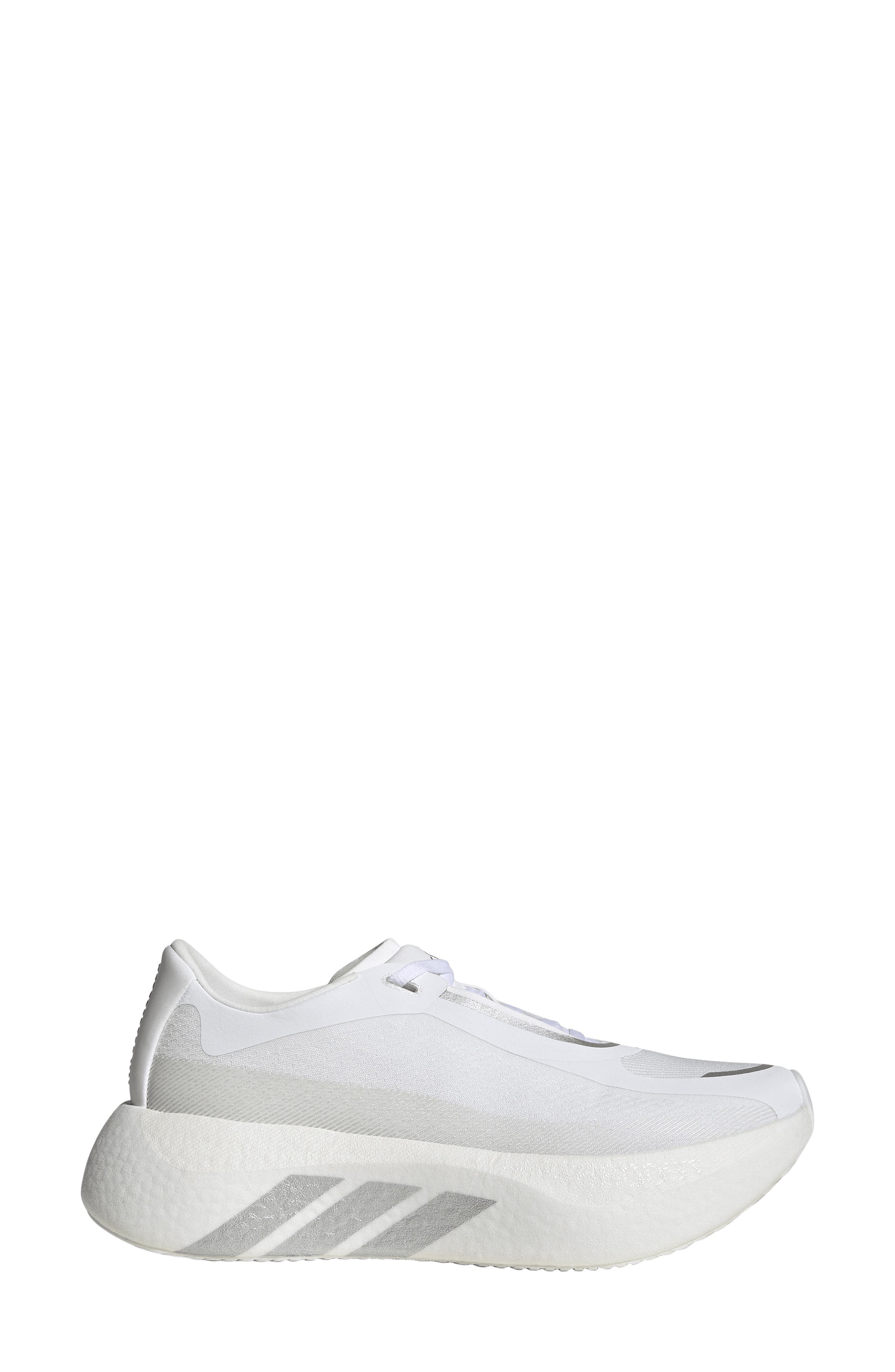 Hyperboost Edge Running Shoe, Alternate, color, WHITE/ SILVER MET./ ZERO MET.