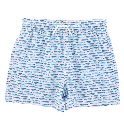 Kid's Little Dipper Swim Trunks with Mesh Lining and UPF 50+