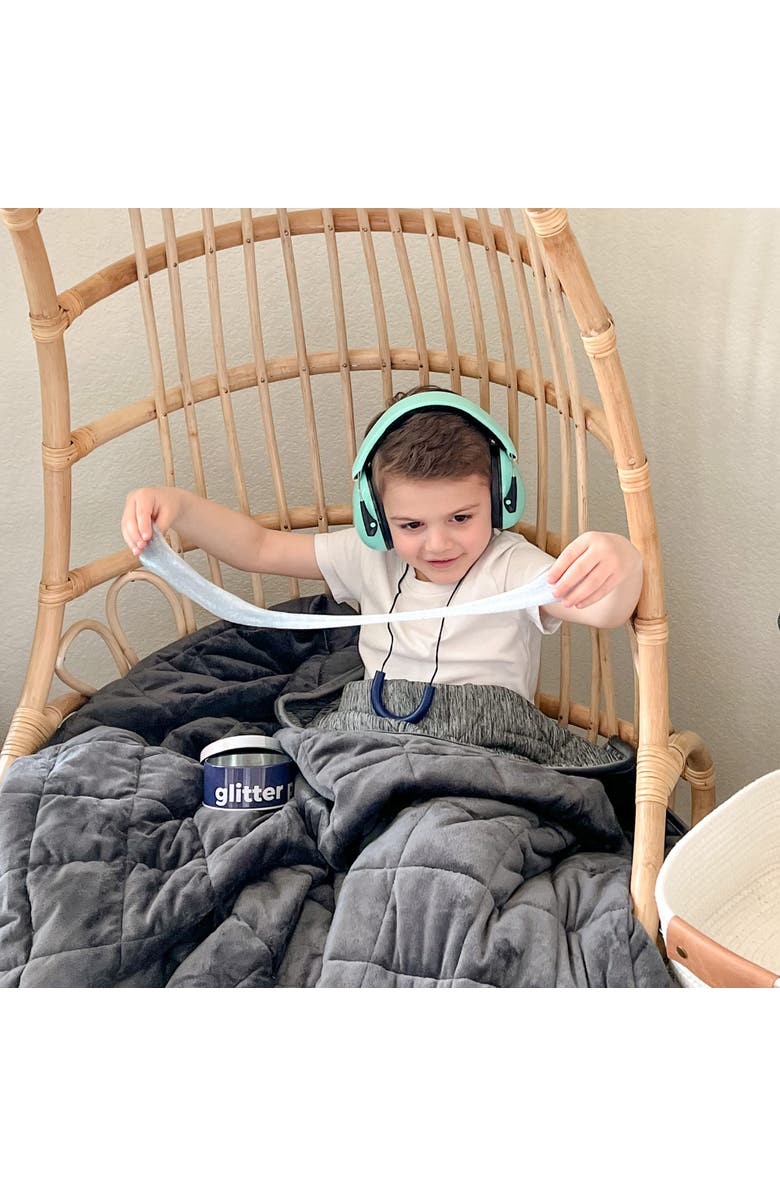 Sensory Basics Glitter Putty, 3oz Tin, Shimmer Silicone Slime Sensory Relief, Alternate, color, Clear