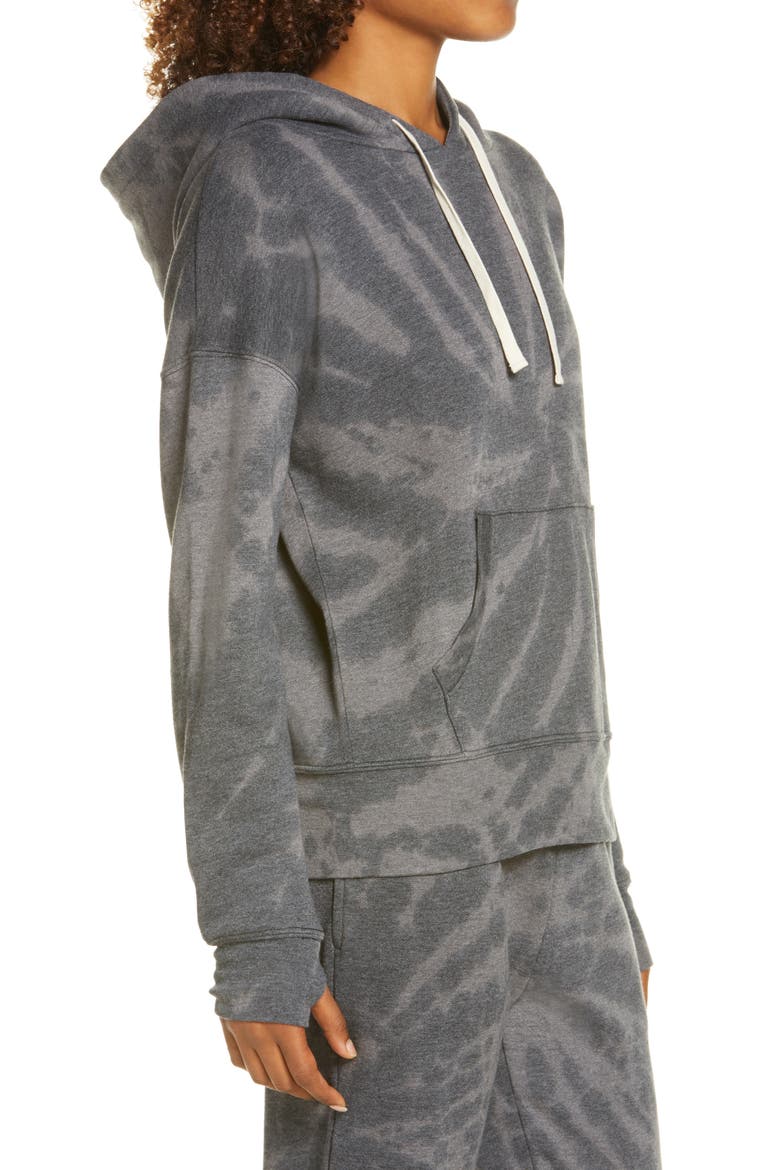Cali Tie Dye Hoodie, Alternate, color, BLACK