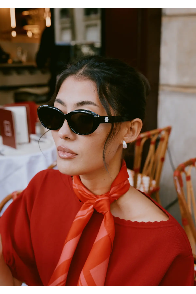 Celeste Sunglasses, Alternate, color, Black