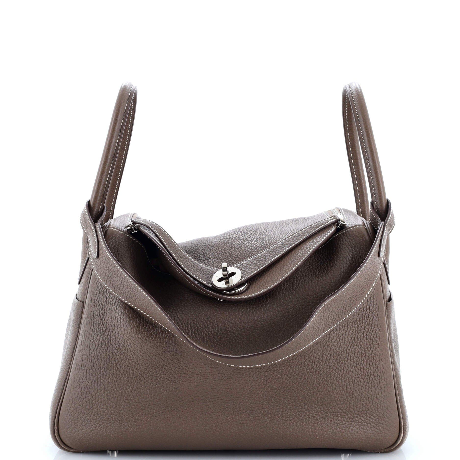 Pre-Owned Hermes Lindy Bag Clemence 30, Main, color, Etoupe