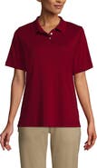 Lands' End School Uniform Short Sleeve Interlock Polo Shirt