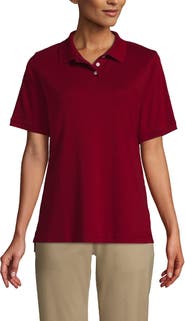 Lands' End School Uniform Short Sleeve Interlock Polo Shirt