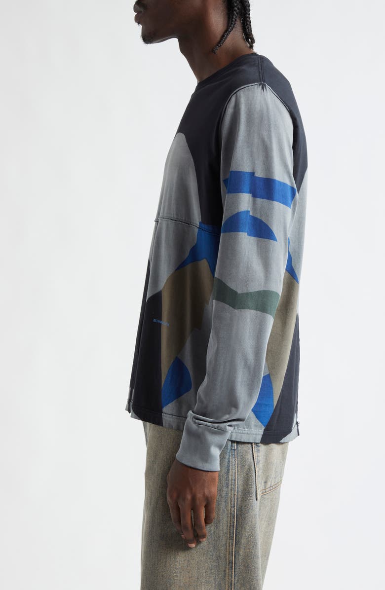 Eckhaus Latta Lapped Long Sleeve T-Shirt, Alternate, color, 