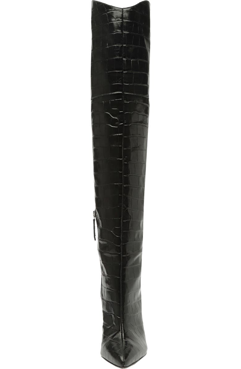 Schutz Maryana Croc Embossed Over the Knee Boot, Alternate, color,