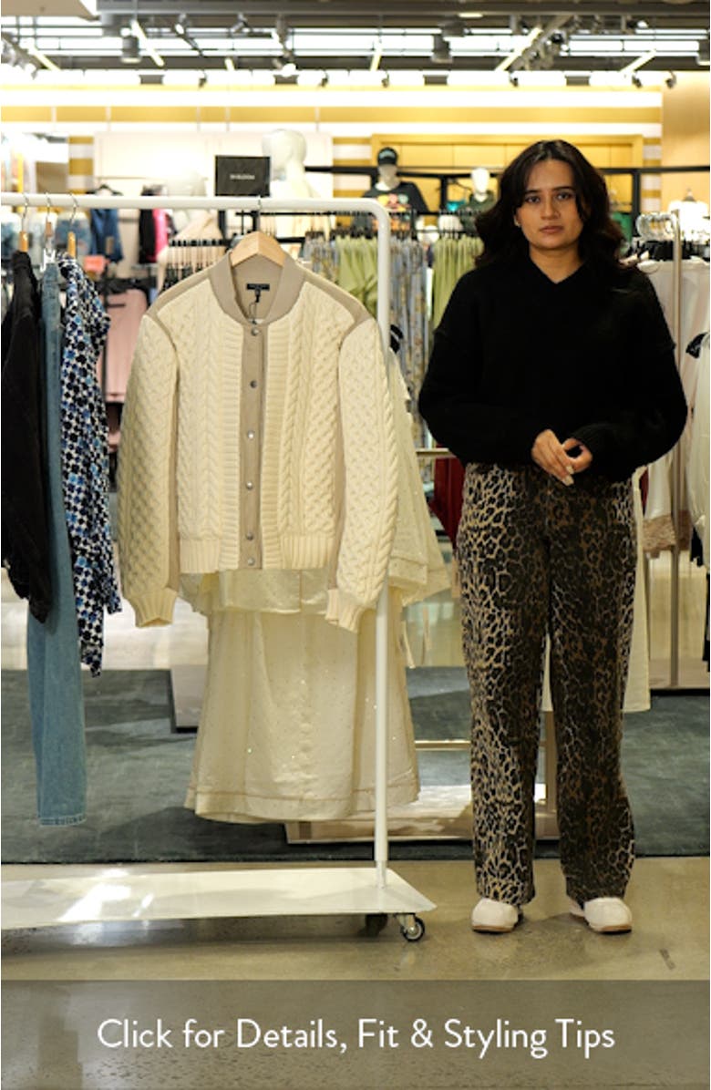 Manston Mixed Media Bomber Jacket, sales video thumbnail