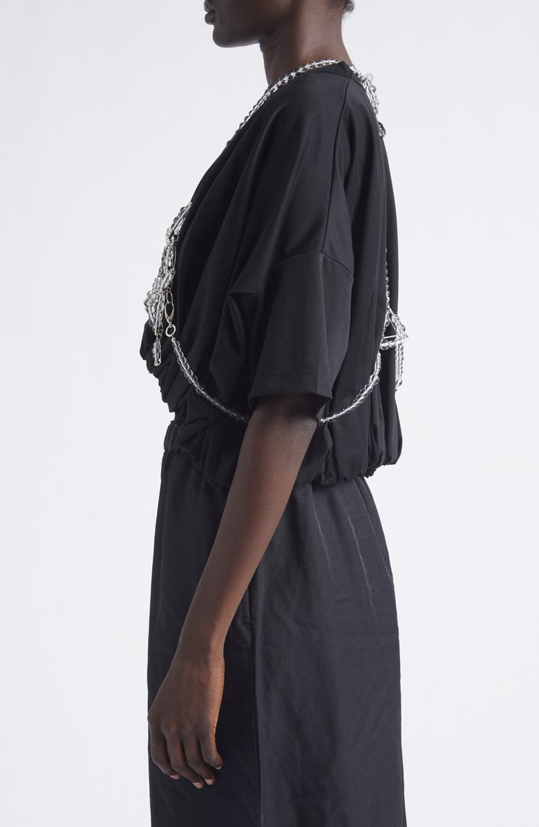 Noir Kei Ninomiya Beaded Safety Pin Harness, Alternate, color, Silver