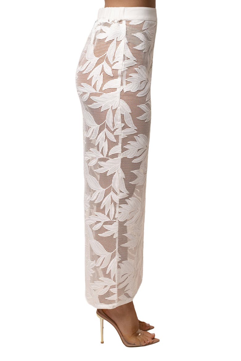 Bali Nights Embroidered  Skirt, Alternate, color, White