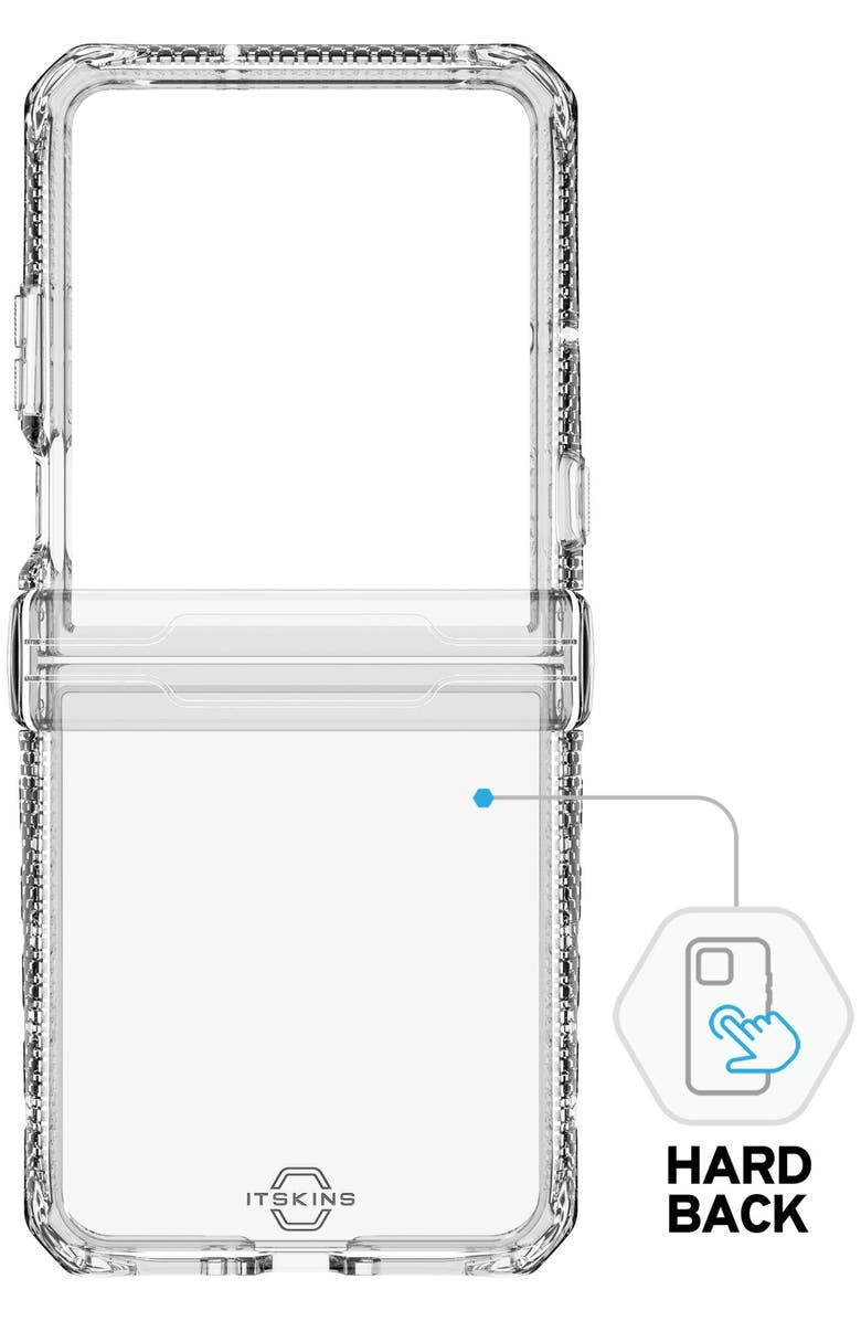 ITSkins Hybrid_R Clear Case for Motorola Razr, Alternate, color, Clear