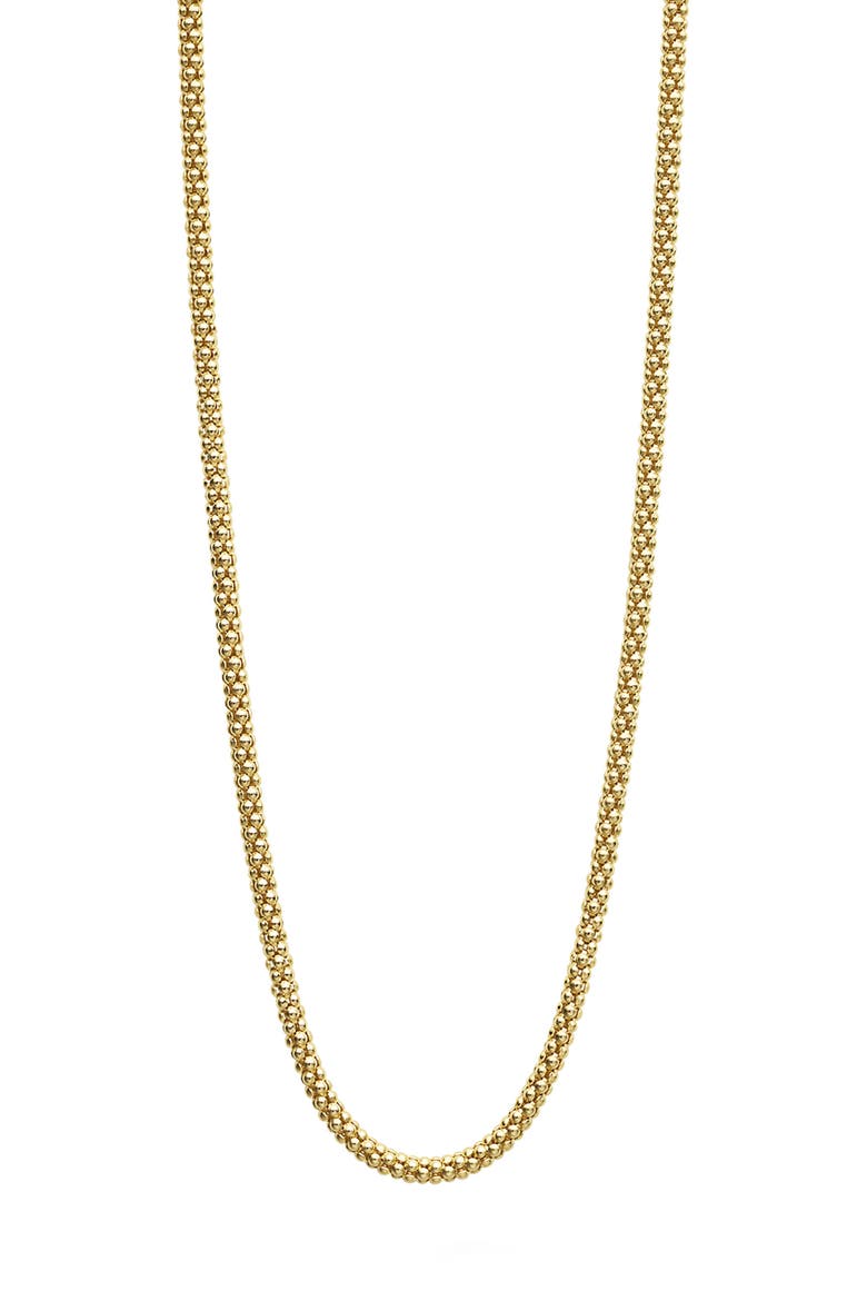 18K Gold Popcorn Caviar Chain Necklace, Alternate, color, GOLD