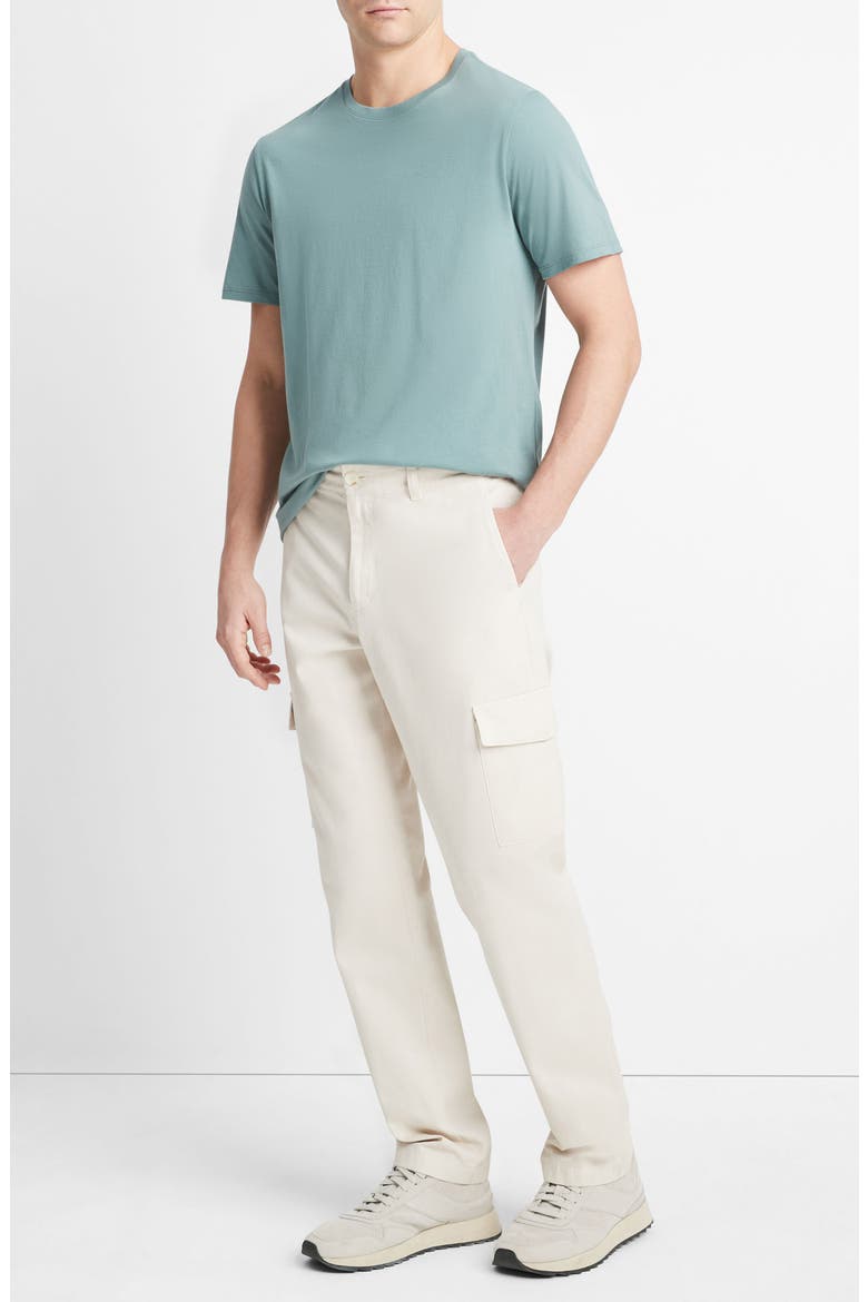 Straight Leg Garment Dyed Twill Cargo Pants, Alternate, color, DECO CREAM