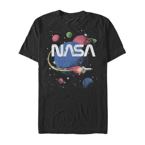 Men's NASA Retro Planet Road Trip  Graphic T-Shirt