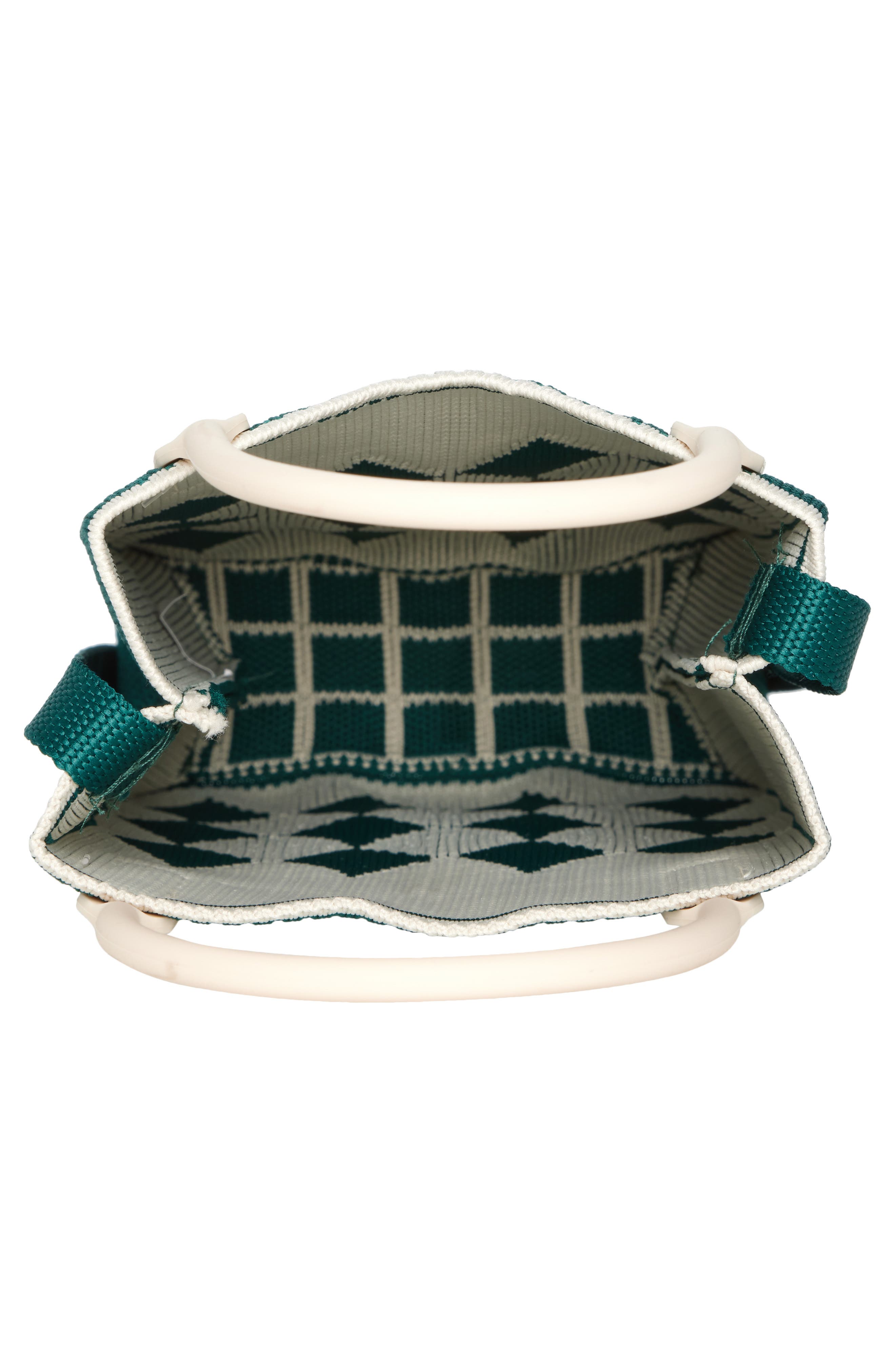 Rainbow Unicorn Birthday Surprise Small Knit Crossbody Bag, Alternate, color, 