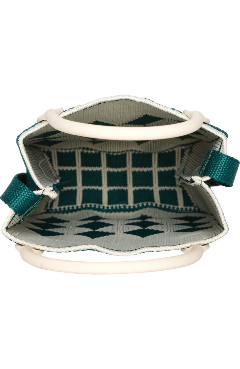 Rainbow Unicorn Birthday Surprise Small Knit Crossbody Bag, Alternate, color,