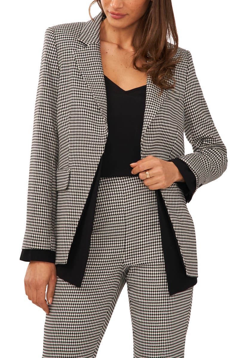 Halogen<sup>®</sup> Houndstooth Check Contrast Detail Blazer, Main, color, 