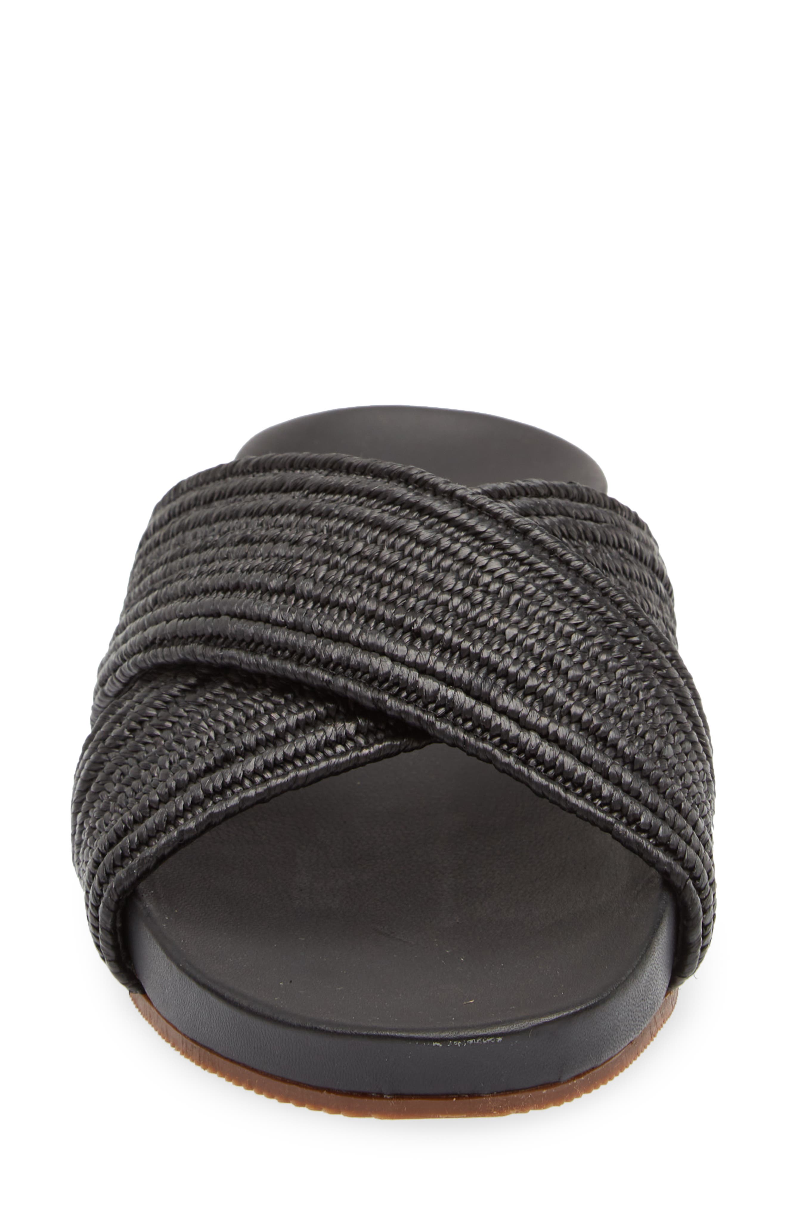 Kaanas Miri Braided Crossover Slide Sandal, Alternate, color, 