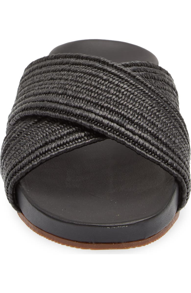 Kaanas Miri Braided Crossover Slide Sandal, Alternate, color,