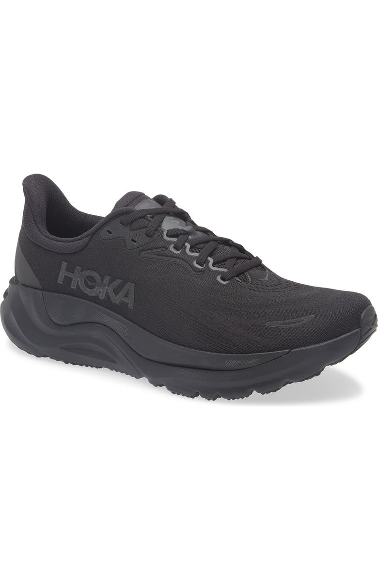 HOKA Arahi 8 Stability Running Shoe, Main, color, Black / Black