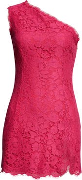 Dolce&Gabbana Floral Lace One-Shoulder Minidress