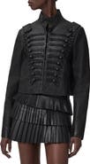 AllSaints Rummy Leather Military Jacket