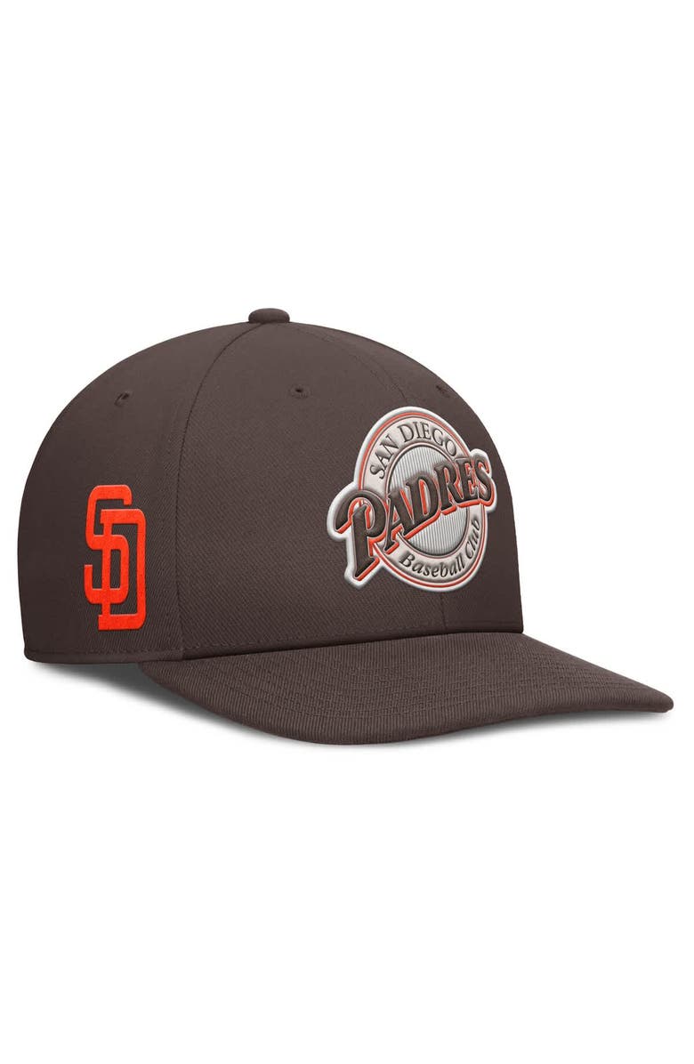 Nike Men's Nike Brown San Diego Padres Pro Performance Snapback Hat, Main, color, Brown