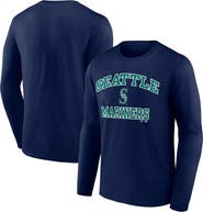 Logo Athletic Men's Logo Athletic Navy Seattle Mariners Heart & Soul Long Sleeve T-Shirt