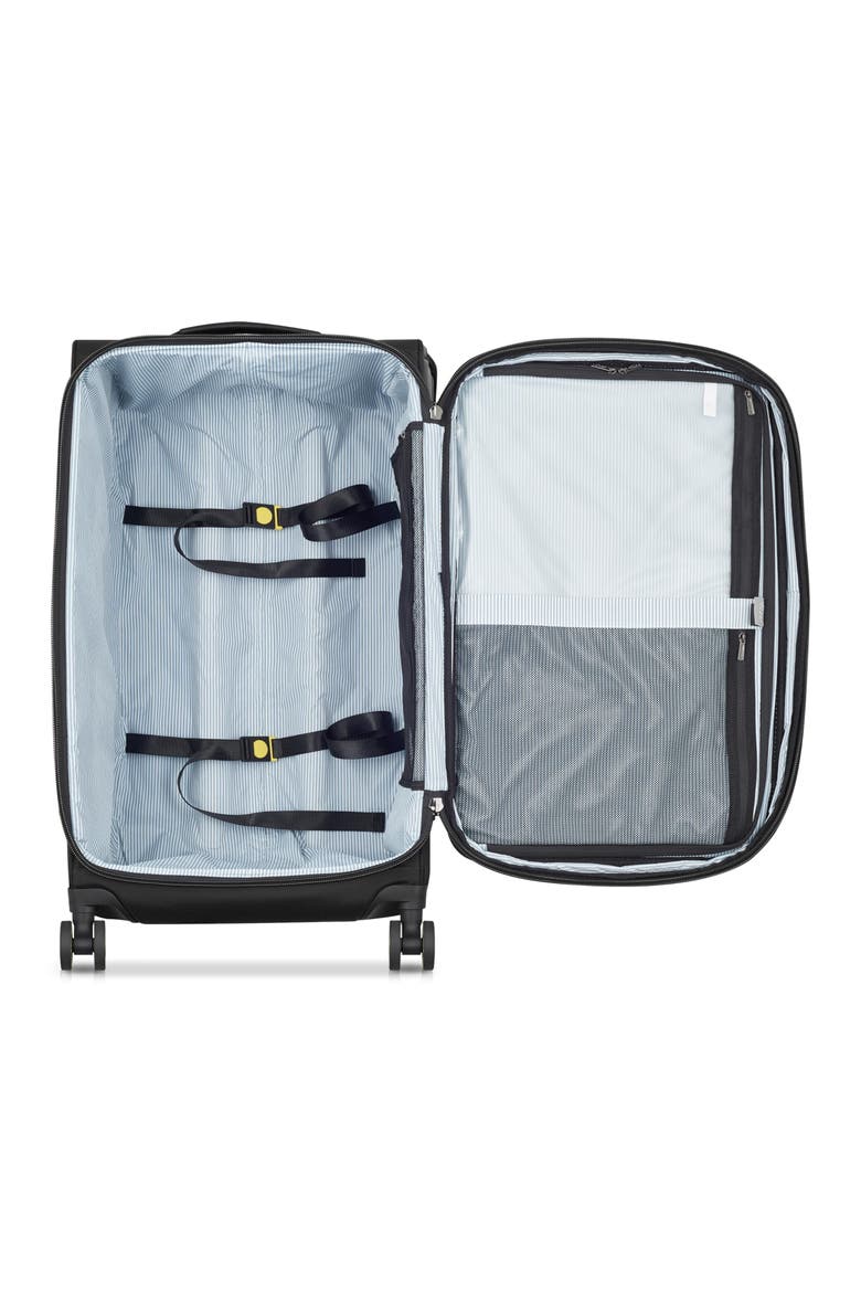 Wagram Softside Expandable 26" Medium Checked Spinner Luggage, Alternate, color, Black