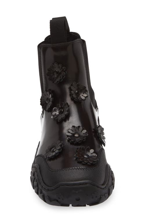Cecilie Bahnsen Binley Floral Embellished Chelsea Boot In Brown